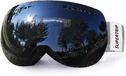 Supertrip Ski Snowboard Goggles for Men & Women Over The Glasses Snow Goggles Anti Fog 100% UV Protection Double Lens Interchangeable Lens for Skiing