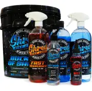 Bio Degradable Shred Cleaning Products (5 piece kit + Bucket)