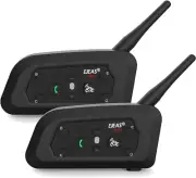 EJEAS V6 Pro Motorcycle Bluetooth 5.1 Headset 1.2KM 2 Riders Intercom Communi...