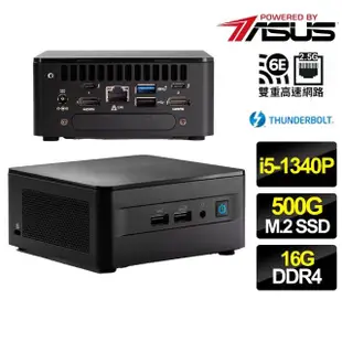 【ASUS 華碩】NUC i5十二核{天空之城} 迷你電腦(i5-1340P/16G/500G M.2)