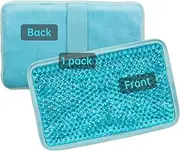 Gel Ice Pack Ice Bag with Strap-Reusable Hot & Cold Pack Compress Therapy for Pain, Swelling,Injuries of Knee, Shoulder, Foot, Back, Ankle, Neck, Hip, Elbow, Wisdom Tooth(Blue)