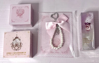 BUNDLE-SET of (3) Assorted Flower Knows Products Blush, Highlighter, Lip Gloss