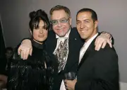 Salma Hayek Sir Elton John Sami Hayek at 13th Elton John AIDS Foun- Old Photo 1