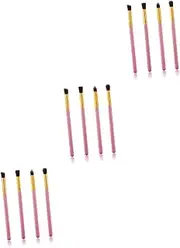 FRCOLOR 12 Pcs Portable Makeup Brush Set Eyeshadow Blending Pencil Brush Kit for Travel (soft Horse Hair Fine Craftsmanship)