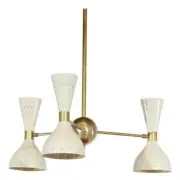 Vintage Modern 3 Light Italian Diabolo Sconce Mid Century Sputnik Chandelier