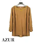 【AZUR】AZUR鄉村風格寬袖上衣-2色