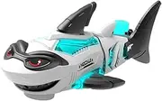 tieedhfu Swim Freely Water Robotic Toy with Lights for Baby- Shark Toys for Shark Robotic Driving and Shark Toys Flipazoo, White, AA Batteries