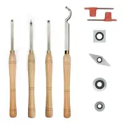 Carbide Tipped Wood Turning tools Lathe set （Finisher/Rougher/Detailer/Ho