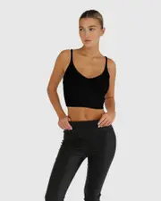 [Belle & Bloom] All I Need Knit Crop - Black