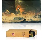 Paramint Dragon Token 3 (Stitched) - MTG Playmat, GoT Game of Thrones - Dragon Playmat - Compatible with Magic The Gathering Playmat - Play MTG, YuGiOh, TCG - Play Mat Art Designs & Accessories