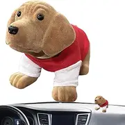 Car Bobble Head Dashboard,Dashboard Decorations - Shaking Head Dog Decorations Accessories Ornament for Women Men Teens Adults Truck