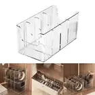 Transparent Belt Storage Box Acrylic Partition Display Box