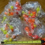 48 Dura-Bob Plastic Fishing Floats Bobbers Quik Snap Clip Assorted New No Pkg