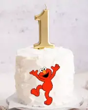 ELMO Edible Wafer Paper Cake Topper Image SESAME STREET KIDS 1ST BIRTHDAY PARTY