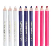 9pcs Sewing Pencil for Fabric Sewing Marking Pencil Tailors Chalk White/Blue/Red