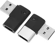 SEWACC 2pcs Type C Elbow Charging Data Transferring Converter for Laptops Earphones and Tablets Durable USB Adapters for Convenient Connectivity