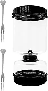 Glass Pickle Jar,Glass Pickling Storage Jar | Airtight Hourglass Pickle Jar for Pickling Vegetables, Onions, Cucumbers