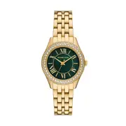 Michael Kors Harlowe Three-Hand Gold-Tone Stainless Steel Watch MK4870