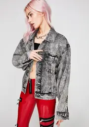 Cloudy Let'z Ride Denim Jacket