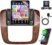 CarPlay Android Auto Car Audio - Android 13.0 Double Din Car Stereo Multimedia Receiver 9.7 Inch Touch Screen Car Radio with GPS Bluetooth ＆ Backup Camera for Chevy GMC 2006-2014