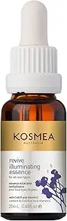 Kosmea Revive Illuminating Essence 20mL - Hydrating Face Oil for All Skin Types - Superfine Facial Oil - Vitamin C Oil for Face - Daily Routine Face Care Kit