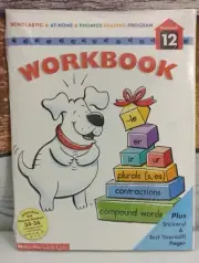 NEW! Scholastic Phonics Reading Program Workbook 12 Home School Activities