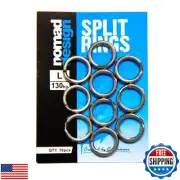 Nomad Design Heavy Duty Stainless Steel Split Rings - Snap Ring, Split Ring,
