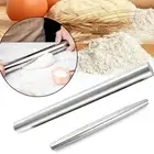 Pie Stainless Steel Dough Roller Rolling Pin Kitchen Accessories Baking Tool