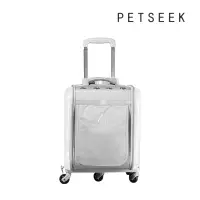 在飛比找蝦皮商城優惠-PETSEEK 寵物拉桿方包 貓背包 寵物背包 手提包 雙肩