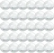 200pcs Clear Color 1.1" (28mm) Empty Capsules Mini Round Cases for Gumball Vending Toy Machines, Small Clear Containers Hidden Surprise for Kids Party, Plastic Container Storage for Gashapon Toys