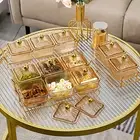 Snack Candy Tray Fruit Plate Storage Containers Plastic Compartment Appetizer