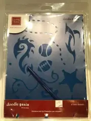 Chatter box Doodle Genie - Mantastic #72936 Stencil Template Scrapbooking Crafts