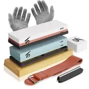 Knife Sharpening Stone Kit, KERYE Professional Japanese Whetstone Sharpener S