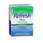 A&Z Pharmaceutical Refresh Plus Lubricant Eye Drops Single-Use Containers, Count of 30 (Pack of 1)