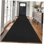 Braided Runner Rug 3x14 Ft Washable Runners for Hallways Non Slip Rubber