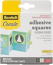 Scotch Adhesive Squares Double-Sided 850/Pkg-.45x.45