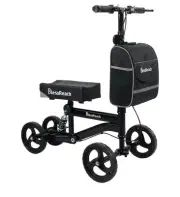 BlessReach Economy Knee Scooter, Steerable Knee Walker, Foldable, Black