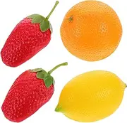 LOLIPPYY Compact Attractive Fruit Shaker 4pcs Boys and Girls Percussion Instruments for Music Exploration