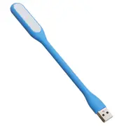 Portable USB LED Reading Light with Flexible Arm, Mini Night Lamp for Laptop, Desktop - Blue