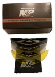 Smith Wesson & Interchangeable Safety Eyewear, Smoked/Amber/Clear