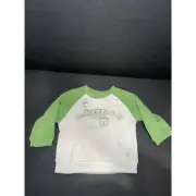 NEW children’s place fleece pullover sweatshirt unBEARably cute green size 12mon