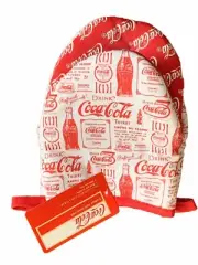 Coca Cola Mini Oven Mitts SET OF 2 Red & White Heritage NEW