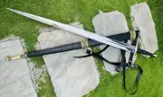 Hand Forged High Carbon Steel Sword Sharp Battle Ready Two Handed Long Sword