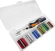 KINGTOOL Hot Foil Stamping Tool Hot Quill Pen Embossing Pen Hot Foil Pen, USB Powered (with 4 Nibs) (Yellow)