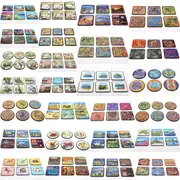 6pcs Australian Souvenirs Wooden Coasters w Gift Box Drink Beer Holder Place Mat