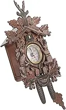 COMNESTBI Decorative Wooden Cuckoo Clock with Pendulum Unique Retro Design for Living Room Wall Decoration No Battery Included Craftsmanship for Home and Office Use