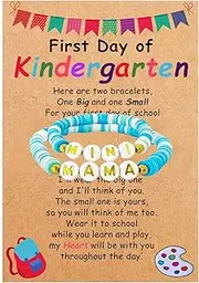 [Ymimanchil] First Day of School Bracelet Mommy and Me Back to School Bracelet First Day of School Bracelets Back to School Gifts