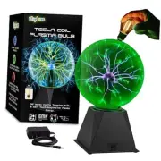 Colorful Plasma Ball - 7 Inch - Tesla Coil Bulb Static Electricity in a Vacuum