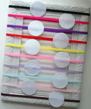 10 HEADBANDS SKINNY ELASTIC FELT PAD DIY BABY TODDLER HEADBAND HAIRBAND