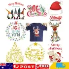 Christmas Patches Heat Transfer Iron on Patches for Clothes DIY Crafts Appliques